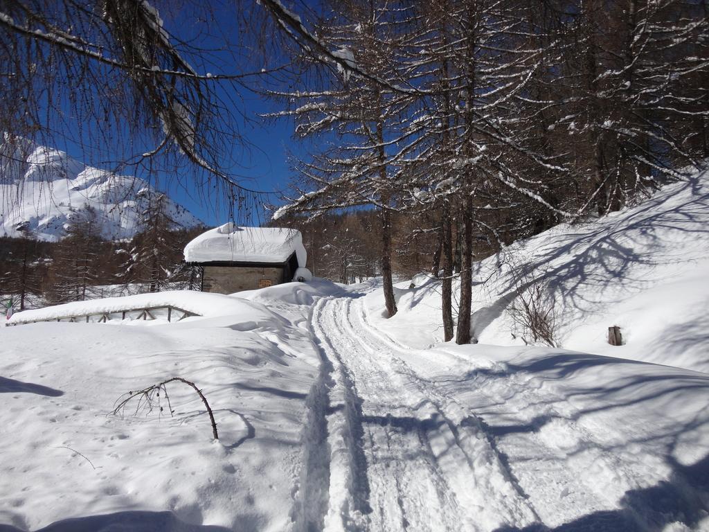 Rifugio Al Lago Del Mortirolo In Inverno Raggiungibile Solo A Piedi Monno 외부 사진